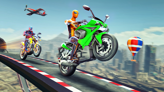 Super Hero Bike: Racing Game Tangkapan skrin 1