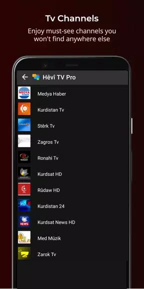 Schermata Hêvî TV Pro 3