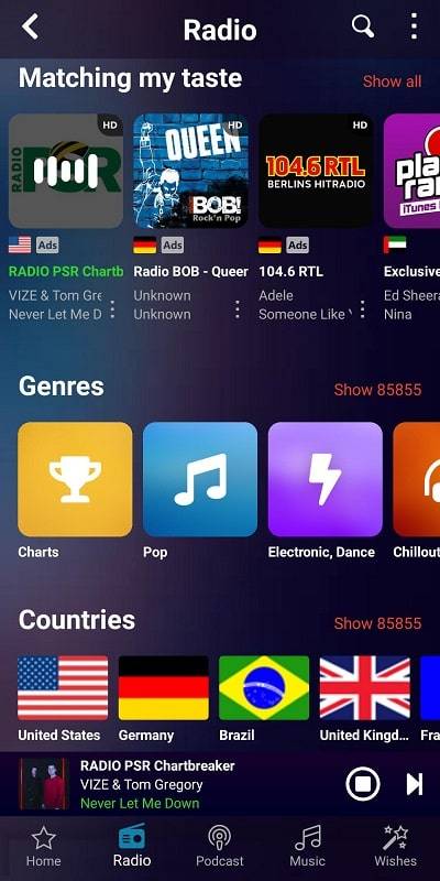 Audials Radio Pro ภาพหน้าจอ 3