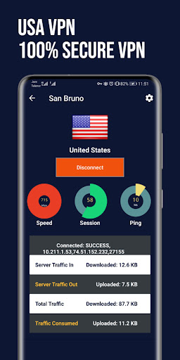 USA VPN Fast: Secure VPN Proxy 스크린샷 3