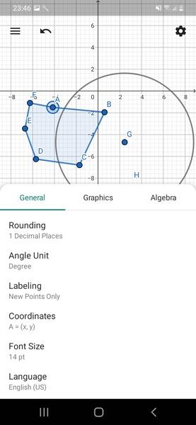 GeoGebra Geometry ဖန်သားပြင်ဓာတ်ပုံ 1