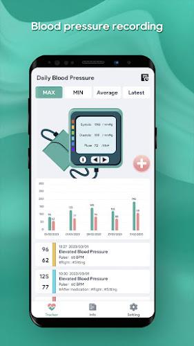 Schermata Daily Blood Pressure - Log 0