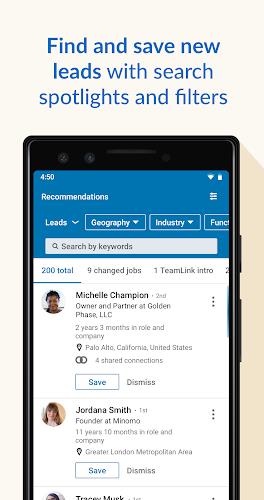 LinkedIn Sales Navigator Tangkapan skrin 1