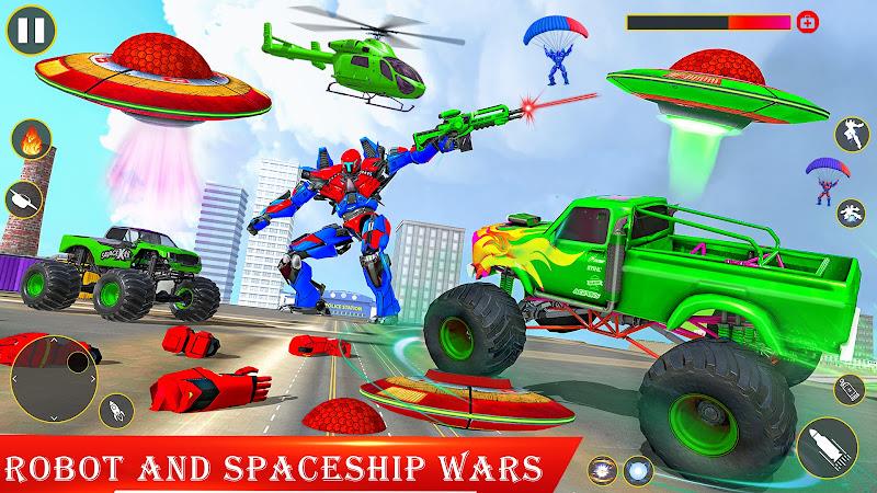 Spaceship Robot Transform Game ဖန်သားပြင်ဓာတ်ပုံ 0