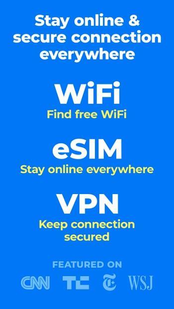 WiFi Map®: 互聯網, eSIM, VPN應用截圖第1張