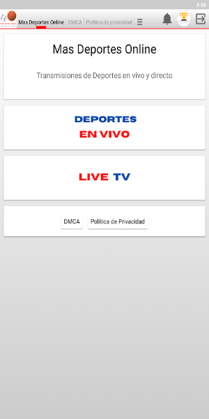 Schermata Mas Deportes Online 1