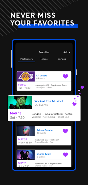 Ticketmaster Schermafbeelding 2