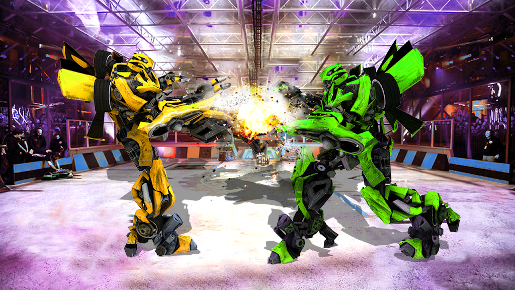 Futuristic Robot City Fighting 3D Game Ảnh chụp màn hình 0