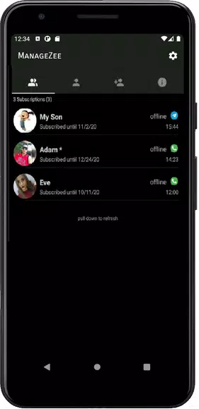 ManageZee Online State Notify Скриншот 1