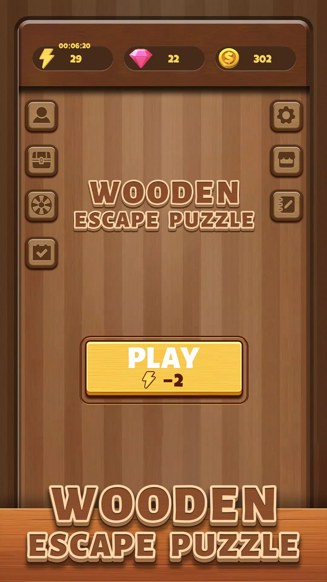 Wooden Escape Puzzle Schermafbeelding 1