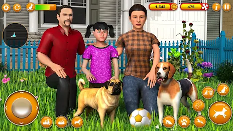 Pet Dog Family Adventure Games Schermafbeelding 1