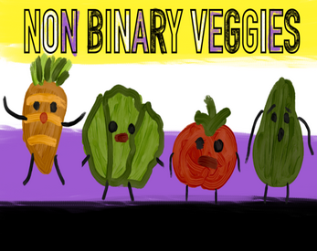 Non Binary Vegetables (The Veggie Dating Sim) Tangkapan skrin 0