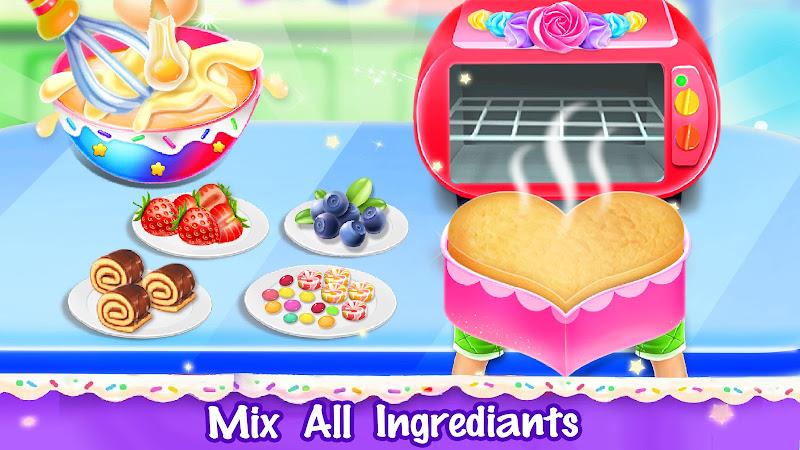 Ice cream Cake Maker Cake Game Ekran Görüntüsü 3