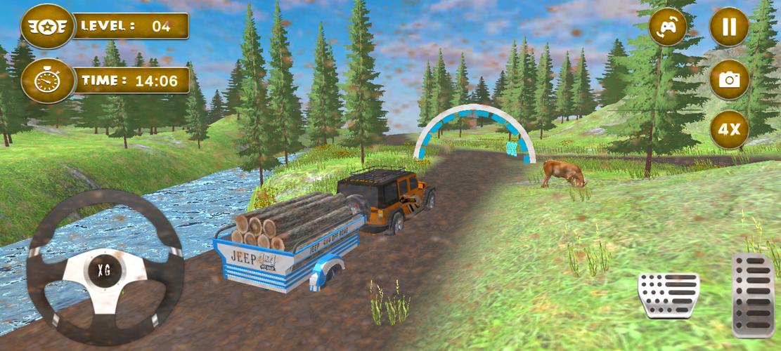 4x4 Mud Jeep Driving Games 3D ဖန်သားပြင်ဓာတ်ပုံ 3