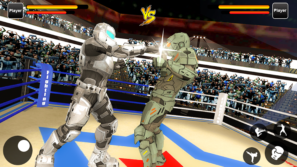 Robot Ring Fighting Real Robot VS Superhero Robot Capture d'écran 0