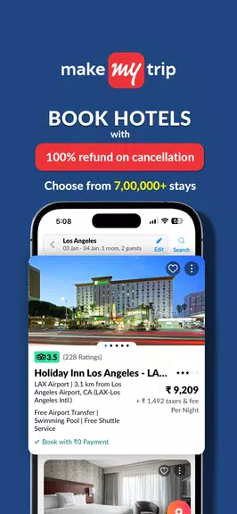 MakeMyTrip - Flights & Hotels Ekran Görüntüsü 3