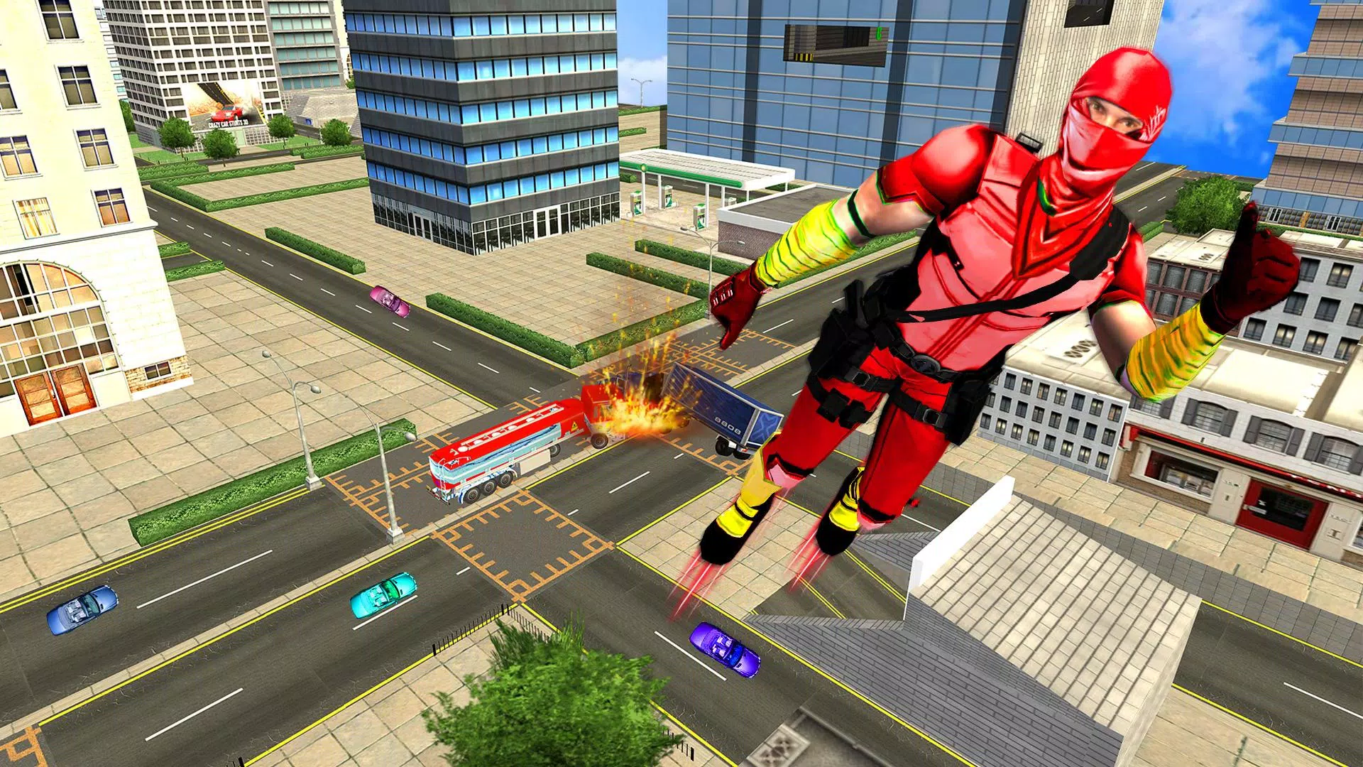 Flying Ninja Hero Crime Chase スクリーンショット 0