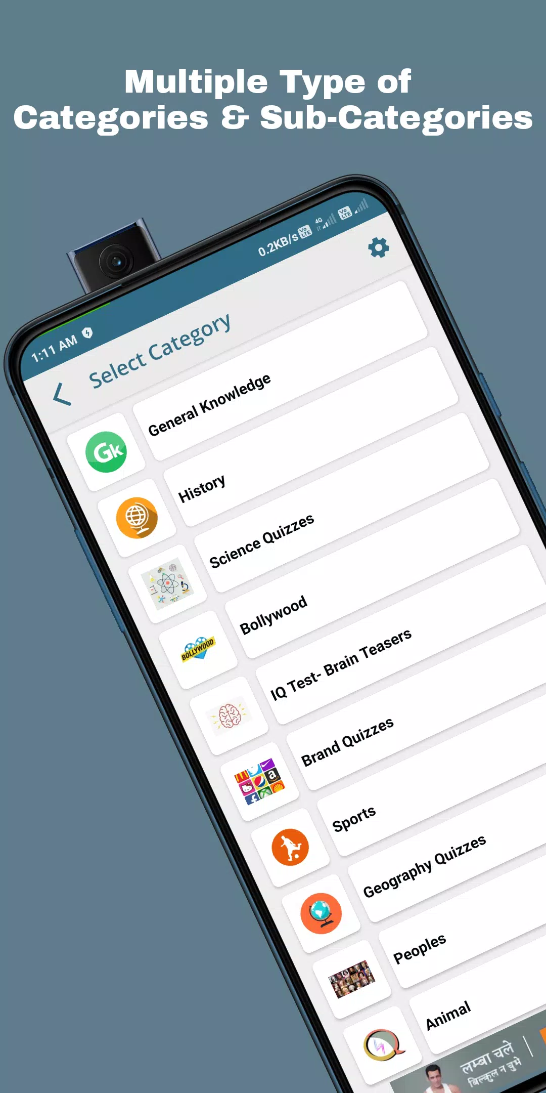 QuizOn- All GK Trivia Quiz App应用截图第2张