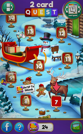 Bingo Quest Winter Garden - Christmas Adventure Schermafbeelding 0