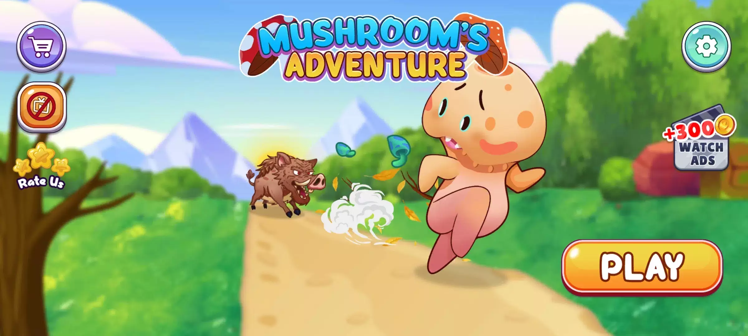 Mushroom war: Jungle Adventure Schermafbeelding 0