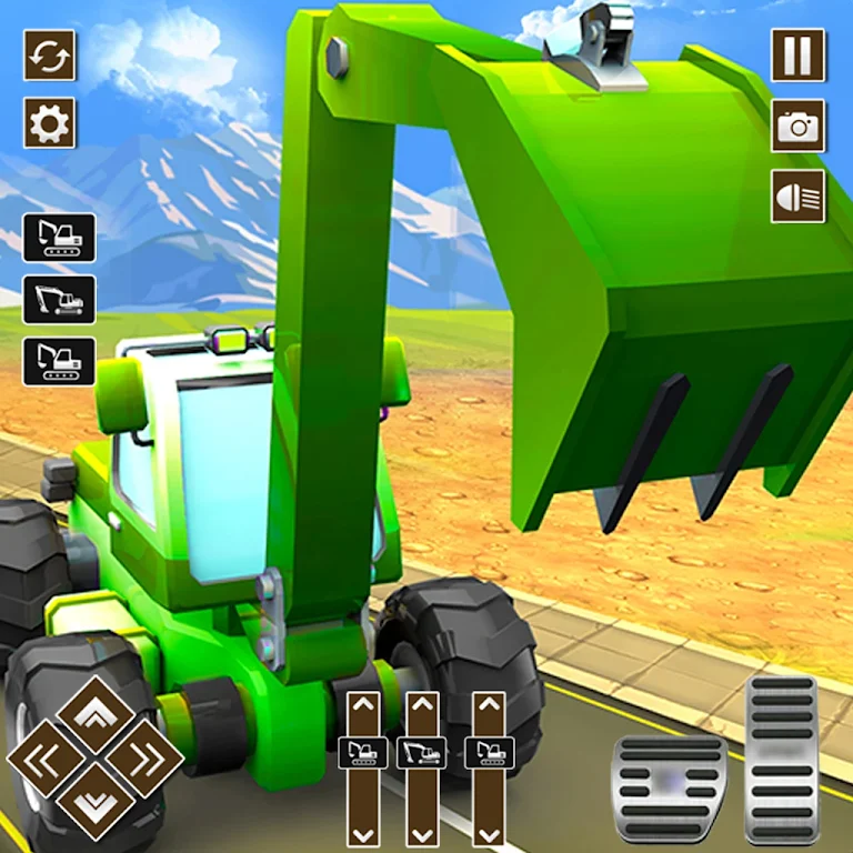 Construction Excavator Sim 3D Скриншот 2