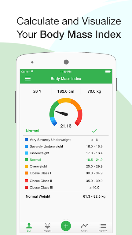 BMI Calculator: Weight Tracker Ảnh chụp màn hình 0