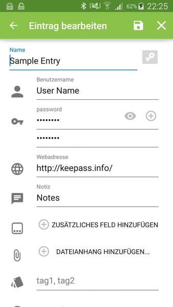 Keepass2Android Captura de tela 0