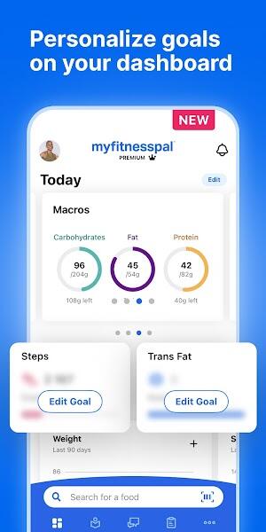 MyFitnessPal: Diário alimentar Captura de tela 0