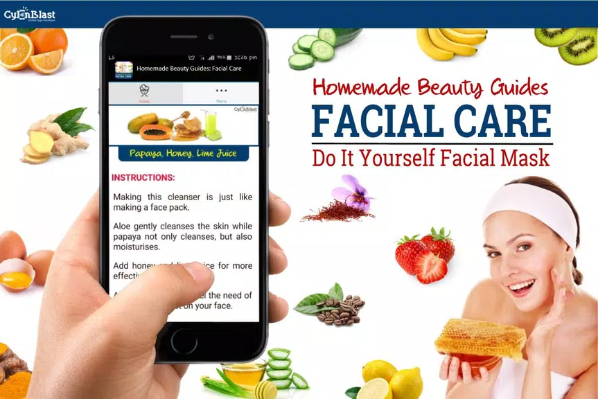 Homemade Beauty: Facial Care स्क्रीनशॉट 2