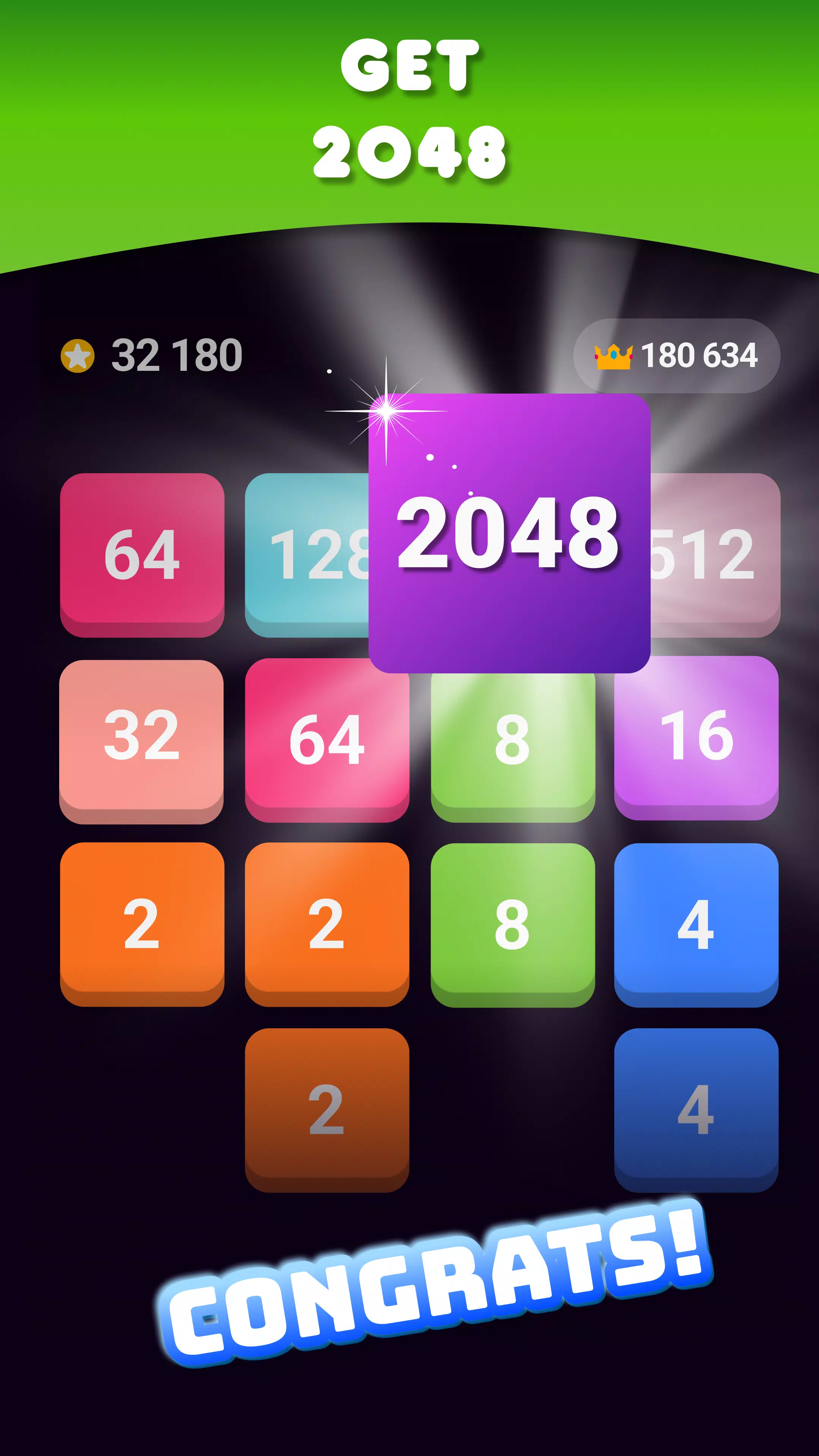 2048: Puzzle Game! Merge Block ဖန်သားပြင်ဓာတ်ပုံ 1