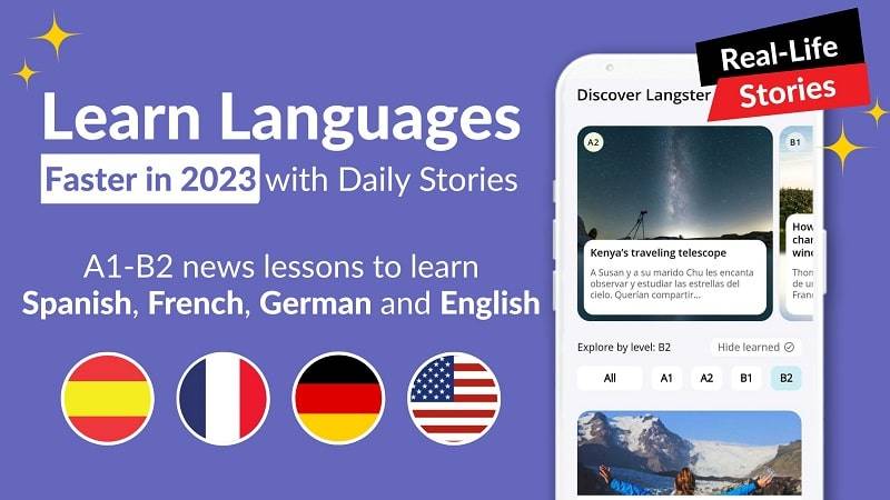 Learn Languages with Langster スクリーンショット 0