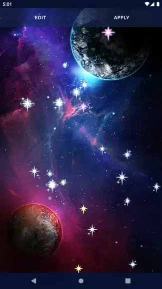 Schermata Galaxy Universe Live Wallpaper 3