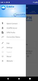 AirVPN Eddie Client GUI Schermafbeelding 1