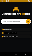 Ford radio code generator ภาพหน้าจอ 0