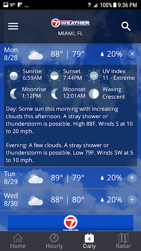 WSVN 7Weather - South Florida應用截圖第3張