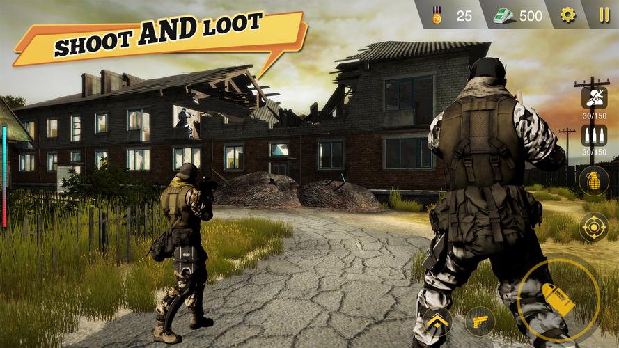 FPSコマンドーシューティングゲーム-銃ゲーム、陸軍ゲーム スクリーンショット 1