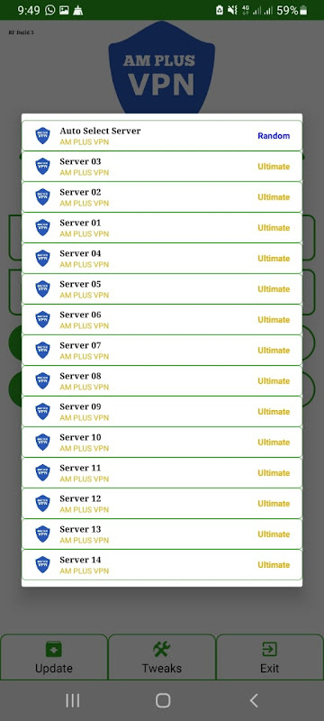 AM PLUS VPN Tangkapan skrin 1