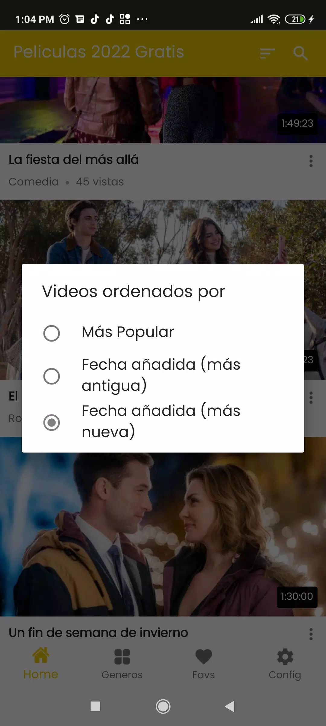 Pelismart Peliculas en Estreno Zrzut ekranu 0