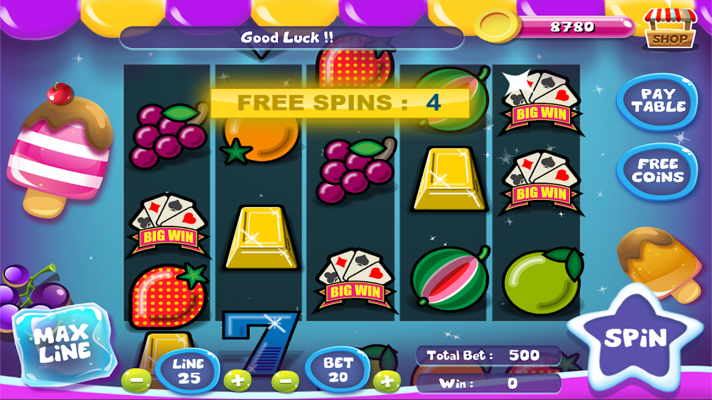 Slot Matchine IceCream - Vegas Casino Slot Games Screenshot 3