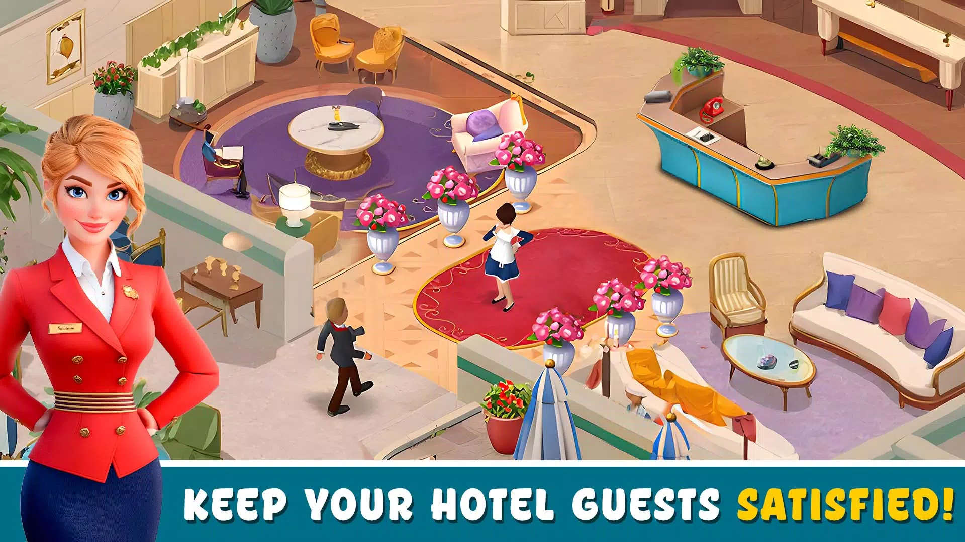 Hotel games: idle hotel tycoon ภาพหน้าจอ 1