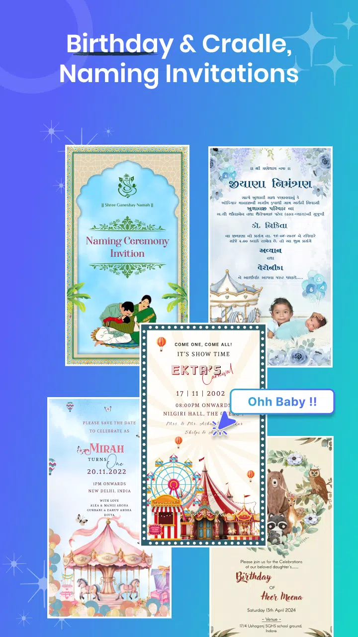 Invitation Maker - Card Design স্ক্রিনশট 3