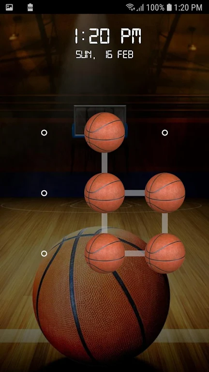 Basketball Screen Lock Pattern স্ক্রিনশট 3