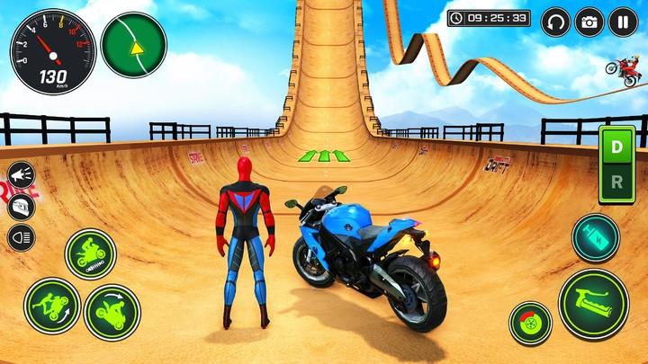 Superhero Bike Stunt Games GT Schermafbeelding 2