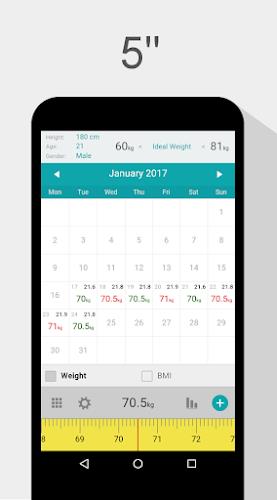 Weight Calendar ဖန်သားပြင်ဓာတ်ပုံ 0