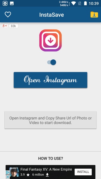 Video Downloader for Instagram スクリーンショット 0