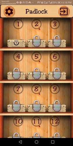 Open The Lock(padlock puzzle) Schermafbeelding 0