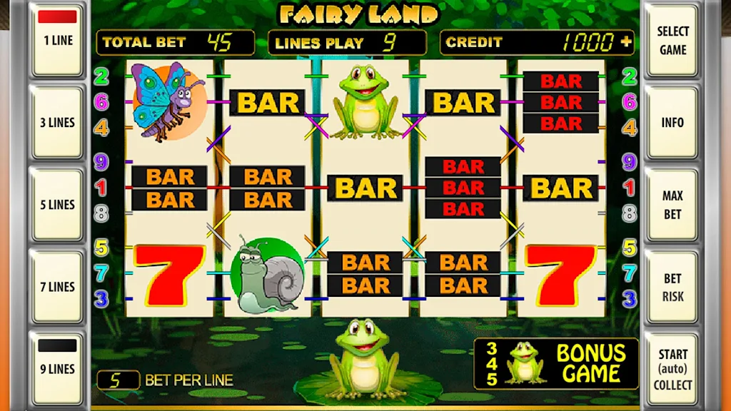 Schermata Slot machines Fairy Land Deluxe 1