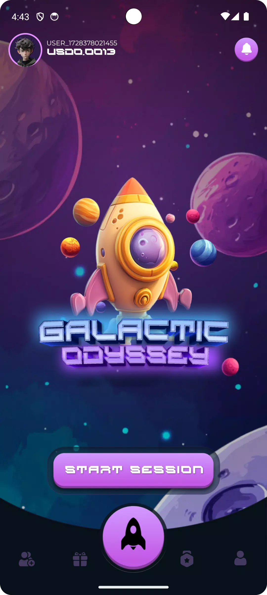 Galactic Odyssey ဖန်သားပြင်ဓာတ်ပုံ 1