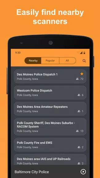 Scanner Radio - Police Scanner Tangkapan skrin 2