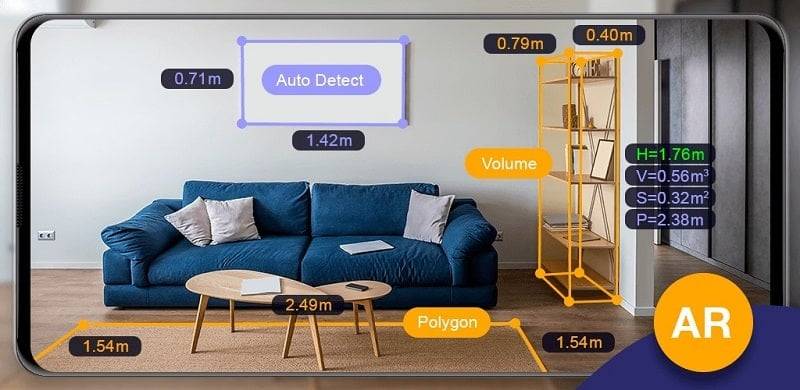 AR Ruler App: Mesure Metre Capture d'écran 0